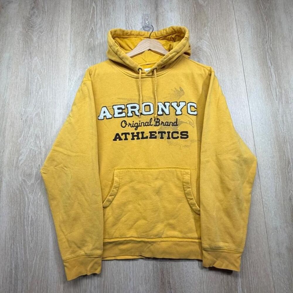 Aeropostale Men's Yellow Hoodie